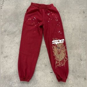 SP5DER WORLDWIDE LOGO SWEATPANTS SIZE Large